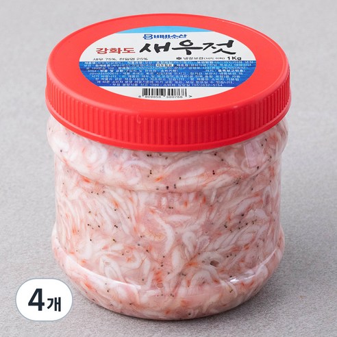 비비수산 강화도 국내산 새우젓, 4개, 1kg