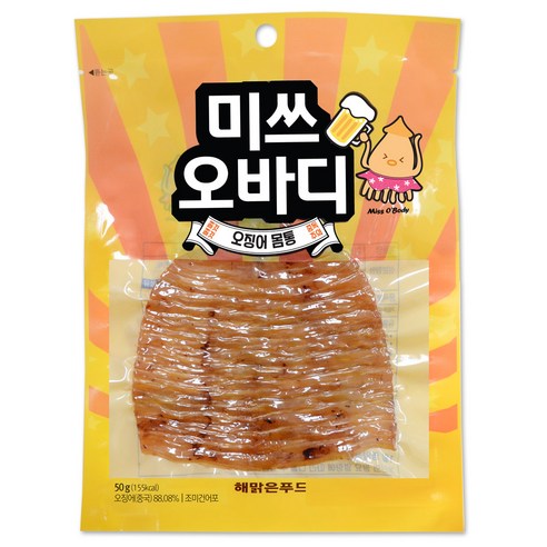 해맑은푸드 미쓰오바디 오징어, 1개, 50g