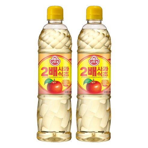 오뚜기 2배 사과식초, 900ml, 2개