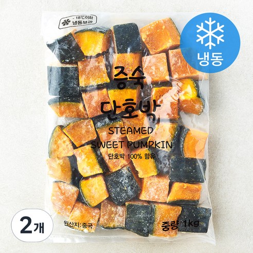 신정푸드 증숙 단호박 (냉동), 2개, 1kg