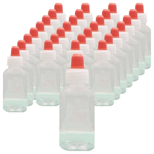 신도공업 일회용 짧은 뚜껑 약병 PET 딱딱이 30cc, 300개