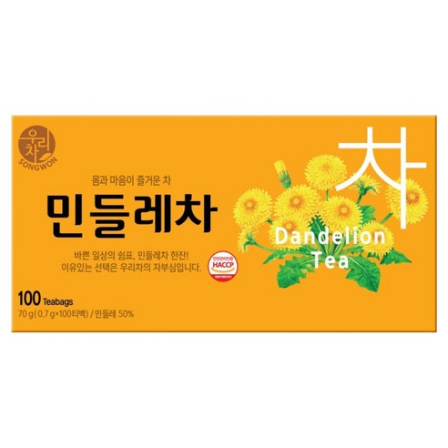 우리차 민들레차, 0.7g, 100개입, 1개