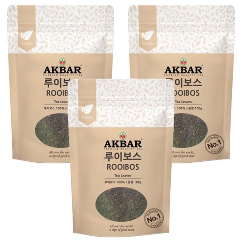아크바 루이보스 허브티 잎차, 100g, 1개입, 3개