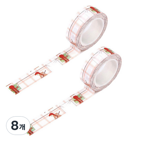 빨강머리앤 마스킹 테이프 15mm x 10m, 청소앤, 8개