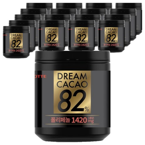 롯데웰푸드 드림카카오 82% 폴리페놀 초콜릿, 86g, 18개