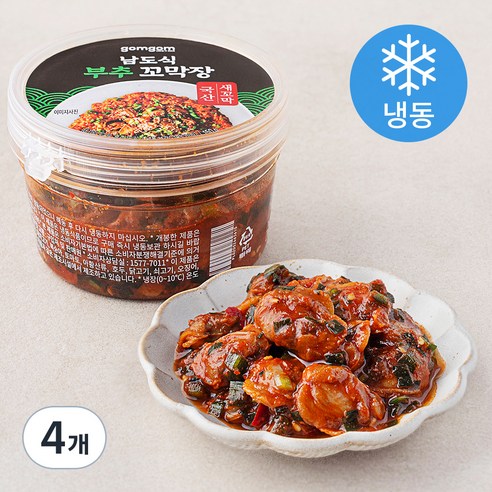 곰곰 남도식 부추 꼬막장 (냉동), 150g, 4개