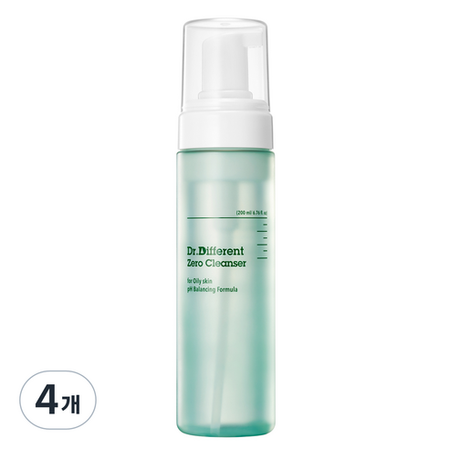 닥터디퍼런트 지성 피부 제로 클렌저, 4개, 200ml