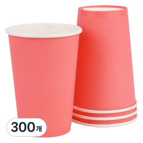투고팩 종이컵 390ml 피치핑크, 50개입, 6개