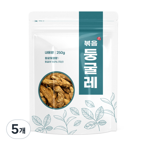 자연초 볶은 둥굴레 차, 250g, 5개