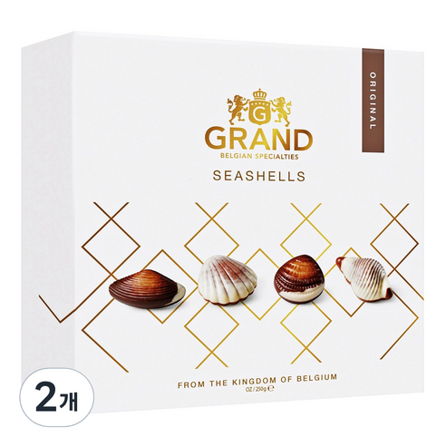 GRAND 벨지안 씨쉘 초콜릿, 2개, 250g