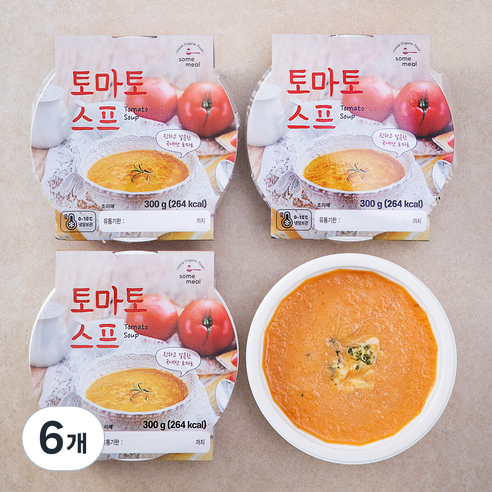 섬밀 토마토스프 (냉장), 300g, 6개