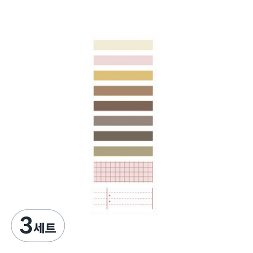 온업 DIY 다이어리 꾸미기 테이프 세트 ST25, 타입8, 3세트
