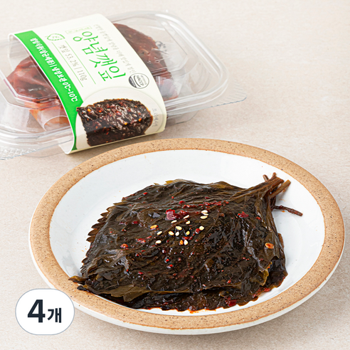 정성식품 양념깻잎, 110g, 4개