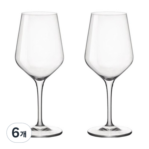 보르미올리 일렉트라 스몰 와인잔, 350ml, 6개