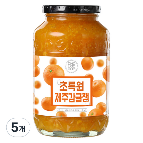 초록원 제주감귤잼, 1kg, 5개