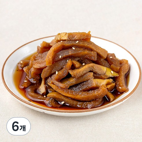 초록들 무말랭이 간장절임, 300g, 6개