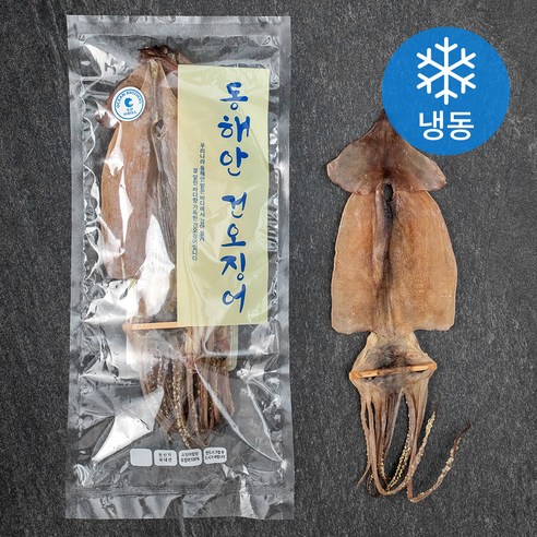 동해안 건오징어 5마리 (냉동), 350g, 1봉