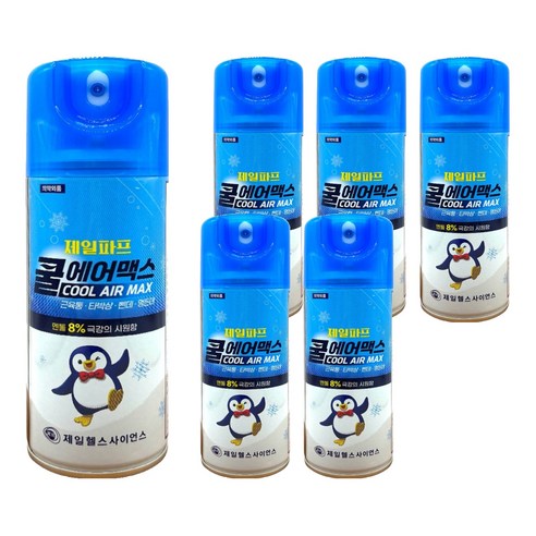 제일파프 쿨 에어 맥스 200ml, 6개, 1개입