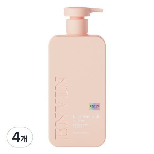 앙방 베이비 앤 키즈 대용량 아토 아기 고보습 로션, 4개, 500ml