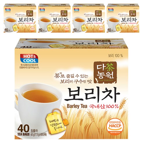 다농원 보리차, 1.5g, 40개입, 5개