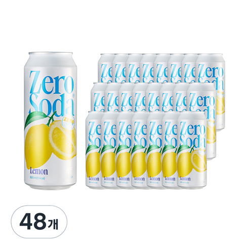 클룹 제로소다 레몬, 500ml, 48개