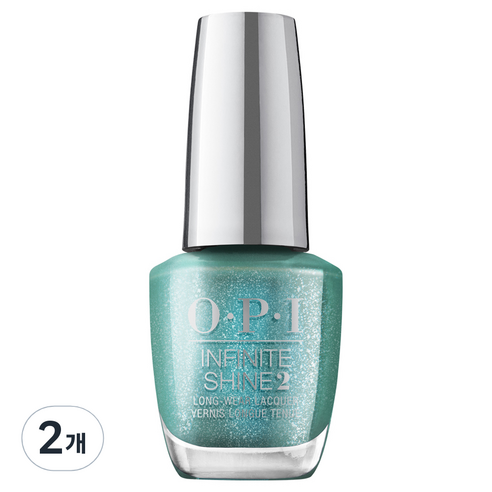 오피아이 인피니트샤인 매니큐어 HRP18, Tealing Festive, 15ml, 2개