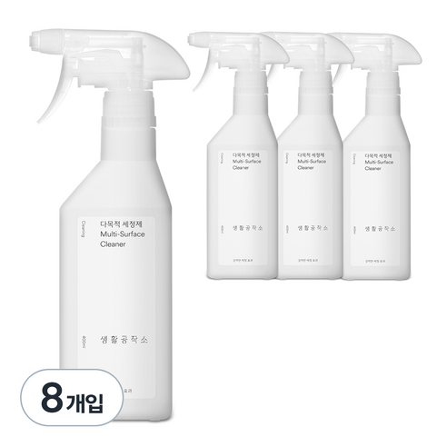 생활공작소 다목적 세정제, 400ml, 8개