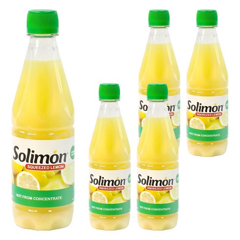 솔리몬 스퀴즈드 레몬즙, 500ml, 5개