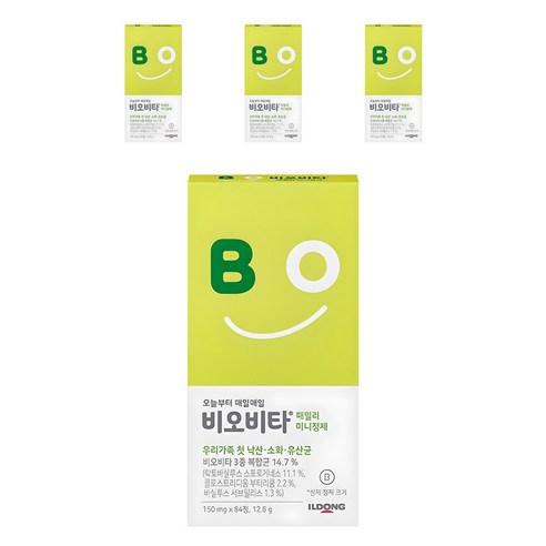 비오비타 패밀리 미니정제 유산균, 84정, 4개