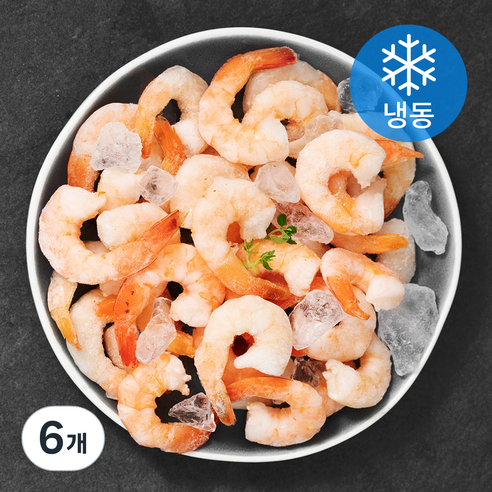 자숙칵테일 흰다리 새우살 (냉동), 6개, 200g(대)