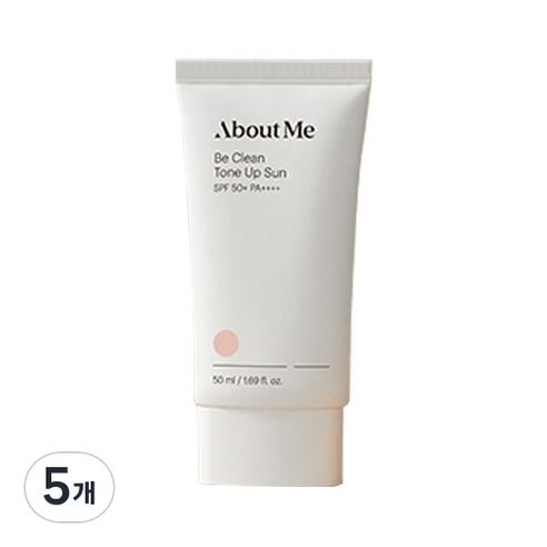 어바웃미 비 클린 톤업 선블록 SPF50+ PA++++, 50ml, 5개
