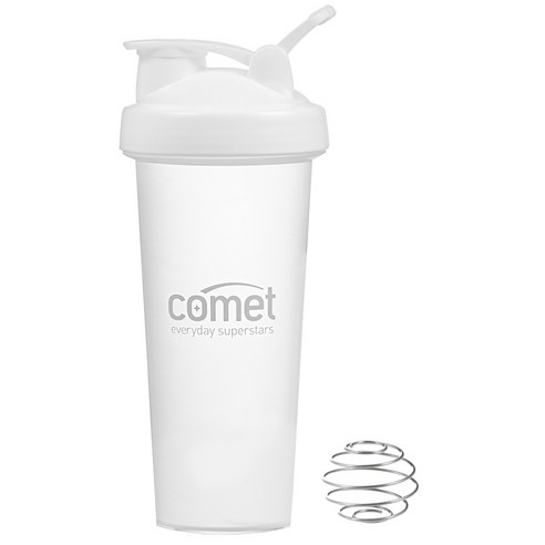 코멧 스포츠 컴팩트 쉐이커 보틀, 화이트, 800ml, 1개