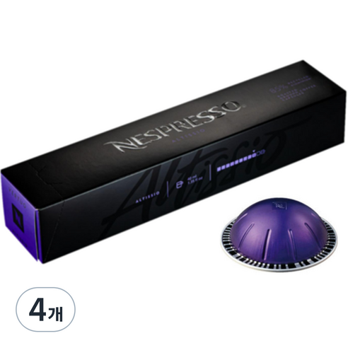 네스프레소 버츄오 알티시오 캡슐커피, 7g, 10개입, 4개