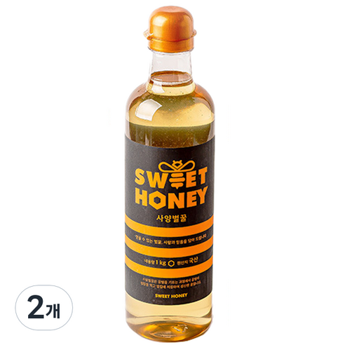 산내들농원 sweet honey 사양벌꿀, 1kg, 2개