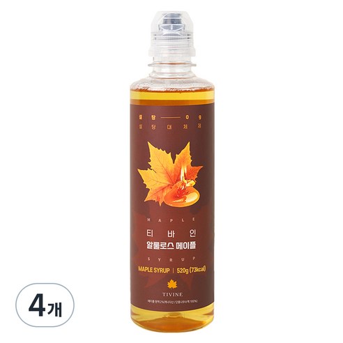 티바인 알룰로스 메이플, 520g, 4개