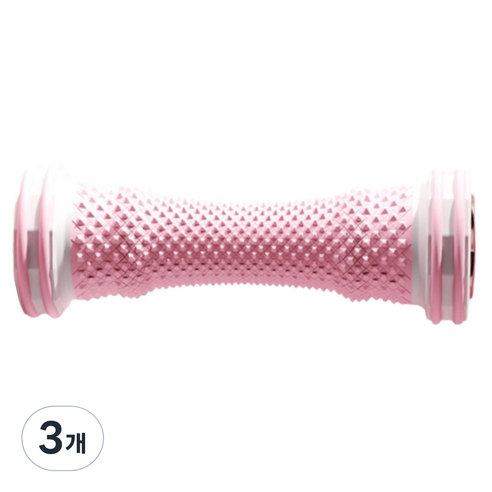 헬씨닷 부드러운 발 마사지 롤러 지압봉, 3개, 핑크