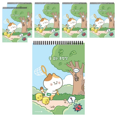 모닝글로리 3000 줄없는 종합장 A, 랜덤발송, 6개
