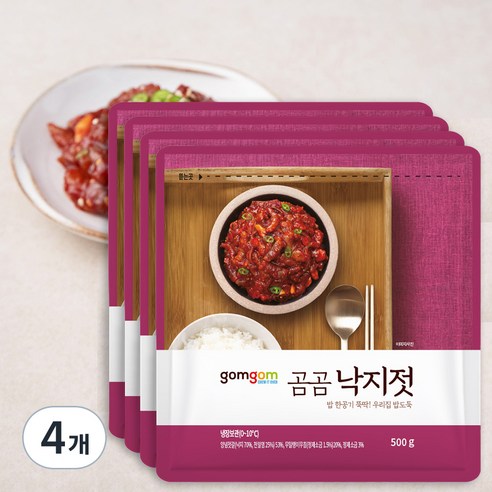곰곰 낙지젓, 500g, 4개
