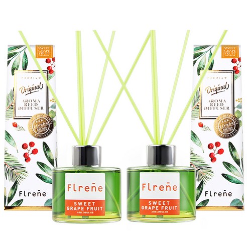 플렌느 오리지널 실내용 디퓨저 120ml x 2p, 스위트그레이프프룻