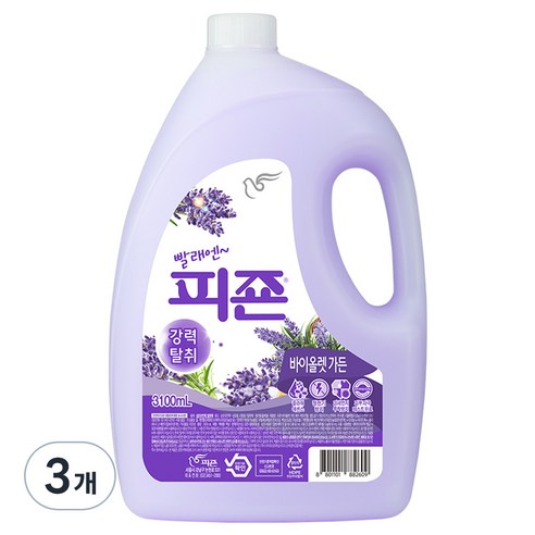 피죤 레귤러 3100ml 바이올렛가든, 3개