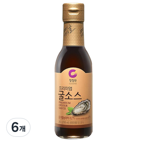 청정원 프리미엄 굴소스, 260g, 6개