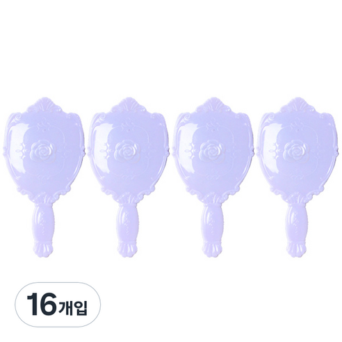 ABM 장미손거울 중, 화이트, 16개