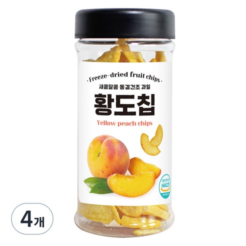 미다몰 동결건조 황도칩, 4개, 70g