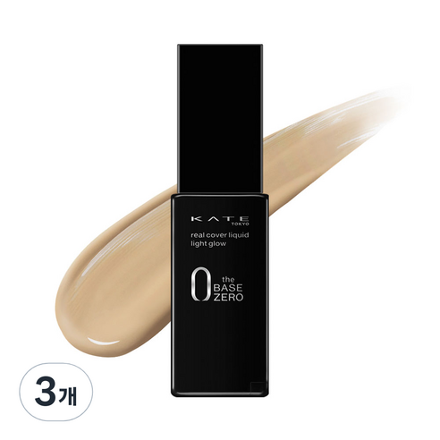 케이트 리얼 커버 라이트 글로우 리퀴드 파운데이션 30ml, 03, 3개