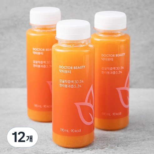 올가니카 닥터뷰티 과채주스, 190ml, 12개