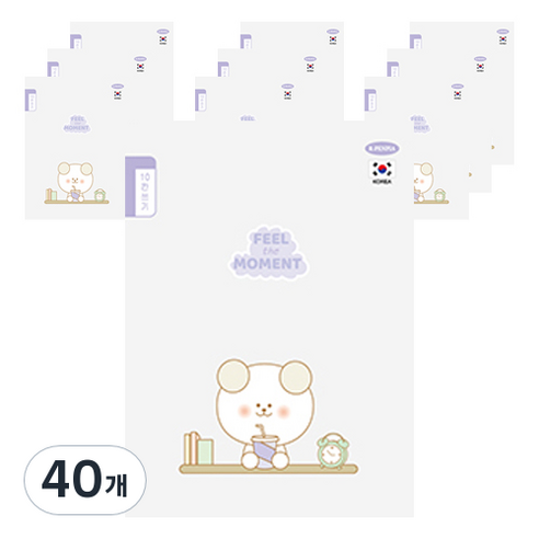 펜피아 1000 초등 10칸쓰기 제본노트, B퍼플, 40개
