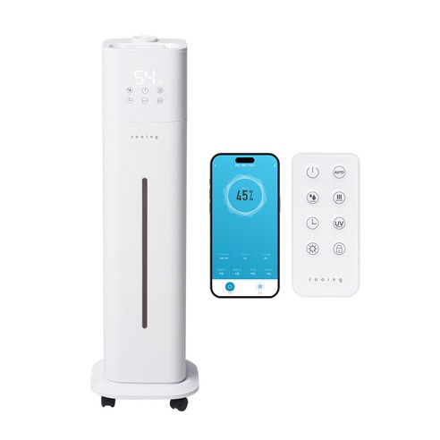 쿠잉 IoT 앱연동 복합 가습기 10L, 화이트, HDT-S10W