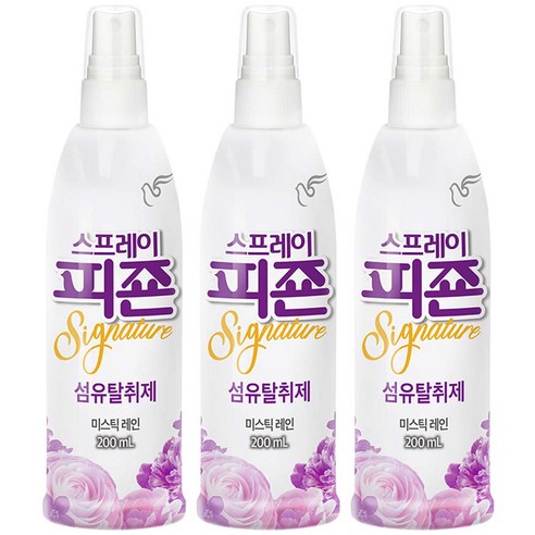 스프레이 피죤 섬유탈취제 강력탈취 시그니처, 200ml, 3개, 미스틱레인향