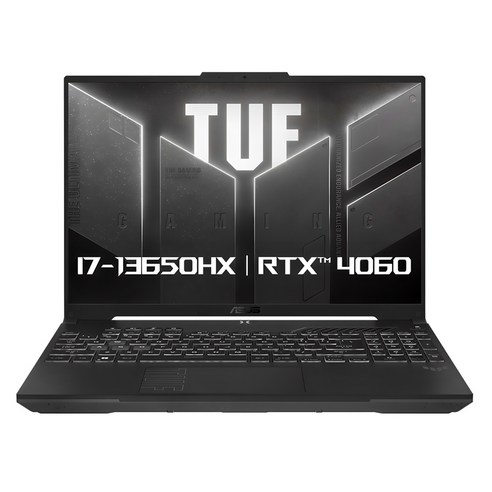 에이수스 2024 TUF 게이밍 F16 코어i7 인텔 13세대 지포스 RTX 4060, Mecha Gray, 512GB, 16GB, Free DOS, FX607JV-QT213