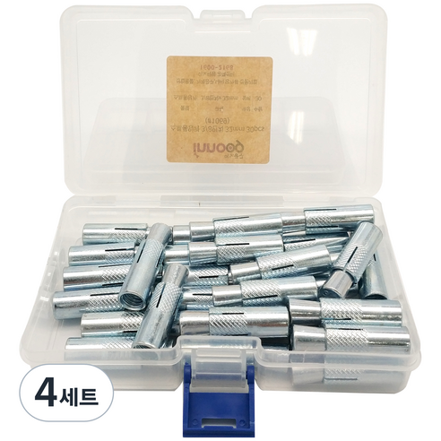 이노공구 스트롱 앙카 14mm 35mm x 30p + 케이스, 4세트